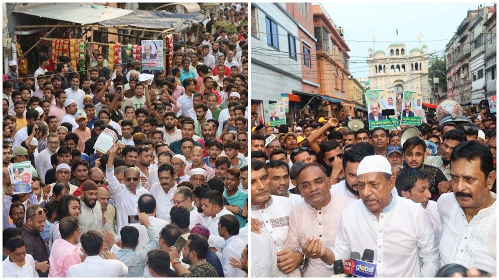 তারেক রহমানের ৩১ দফা বাস্তবায়নে বাবুলের গণসংযোগ লিফলেট বিতরণ