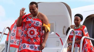 সোয়াজিল্যান্ডের রাজা ১৫ স্ত্রী ও ১০০ অনুচর নিয়ে আবুধাবিতে