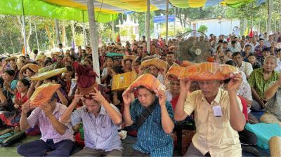 বন্দুকভাঙ্গা বিহারে কঠিন চীবর দানোৎসব