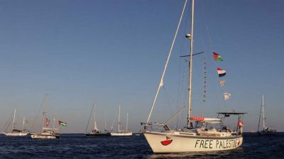 গাজার পথে গ্লোবাল সুমুদ ফ্লোটিলা, ১৩ নৌযান আটক, বাকি ৩০ এগিয়ে চলছে