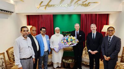 জামায়াত আমিরের সঙ্গে সুইস রাষ্ট্রদূতের সৌজন্য সাক্ষাৎ