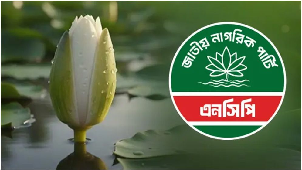 প্রতীক হিসেবে ‌‌‘শাপলা কলি’ বেছে নিল এনসিপি