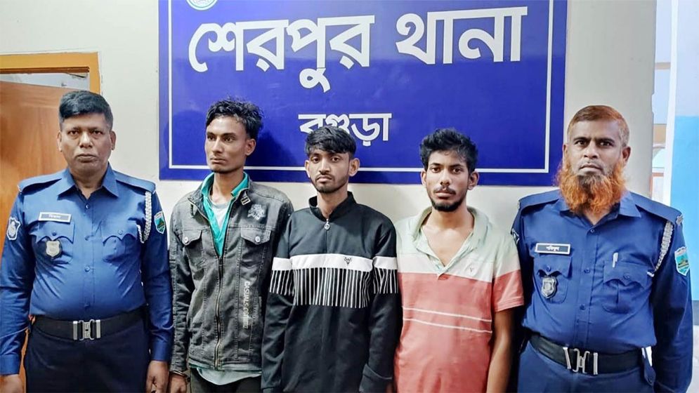 শেরপুরে অটোভ্যান ছিনতাইয়ের চেষ্টা, তিন যুবক আটক