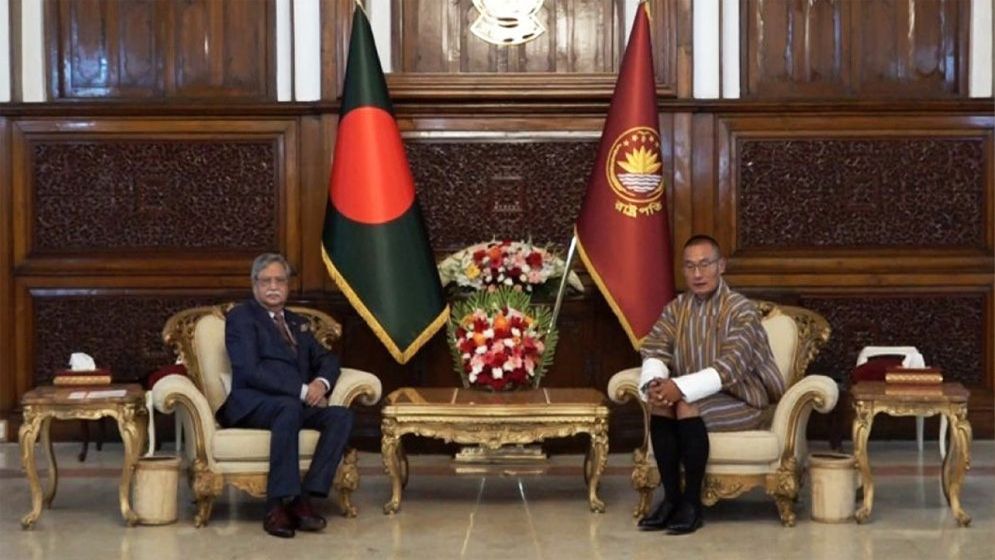 রাষ্ট্রপতির সঙ্গে ভুটানের প্রধানমন্ত্রীর সাক্ষাৎ