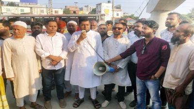 সড়কের নিরাপত্তা নিশ্চিত করতে ঢাকা-সিলেট মহাসড়কে মালিক সমিতির অবস্থান