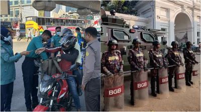 হাসিনার রায়কে ঘিরে রাজধানীতে কড়া নিরাপত্তা