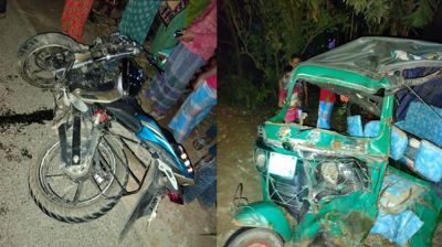 বগুড়ায় অটোরিকশা-মোটরসাইকেল সংঘর্ষে কলেজছাত্র নিহত