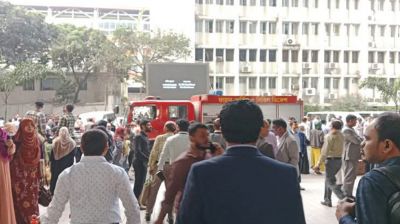 সচিবালয়ে আবারও আগুন, নিয়ন্ত্রণে ৩ ইউনিট