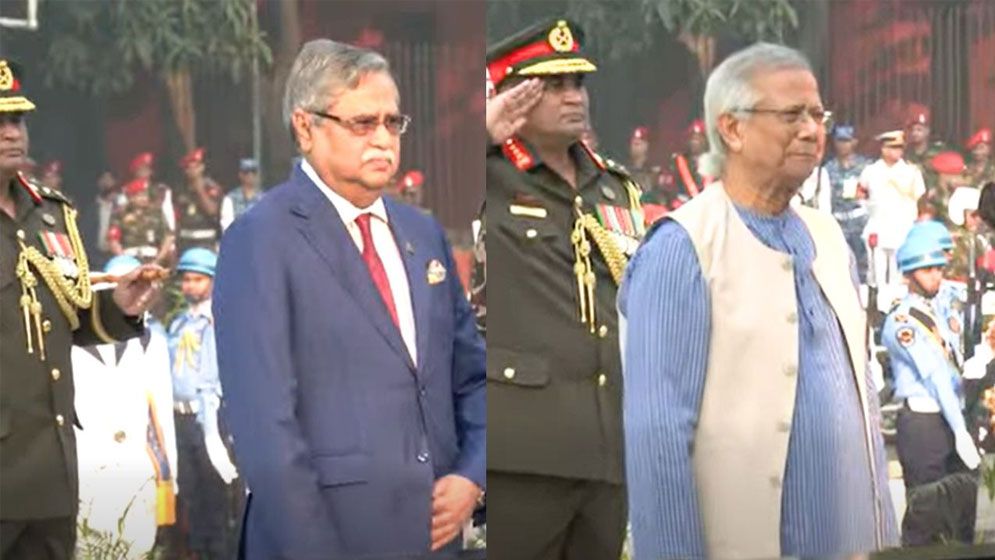 সশস্ত্র বাহিনী দিবসে শহীদদের প্রতি রাষ্ট্রপতি ও প্রধান উপদেষ্টার শ্রদ্ধা