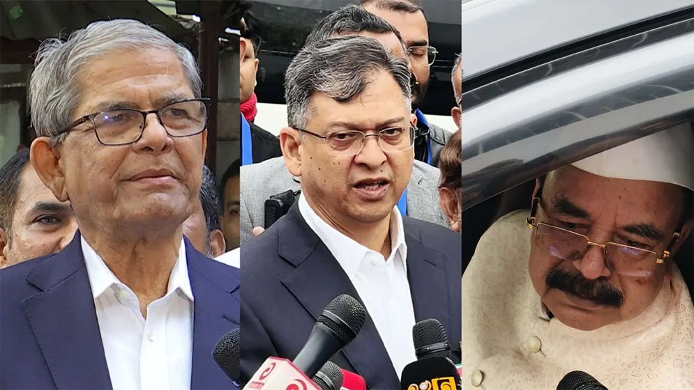 শাহজালাল বিমানবন্দরে মির্জা ফখরুলসহ স্থায়ী কমিটির সদস্যরা