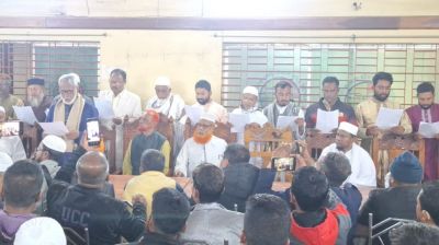 কিশোরগঞ্জ জেলা মটরযান শ্রমিক ইউনিয়নের নবনির্বাচিত কমিটির শপথ গ্রহণ