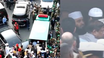 খালেদা জিয়ার কফিন কাঁধে তুলে নিলেন আজহারী