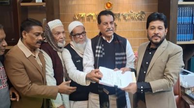 নরসিংদী-১ (সদর) আসনে মনোনয়ন জমা দিলেন বিএনপির প্রার্থী খোকন