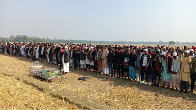গভীর নলকূপে পড়ে প্রাণ হারানো সাজিদকে শেষ বিদায়
