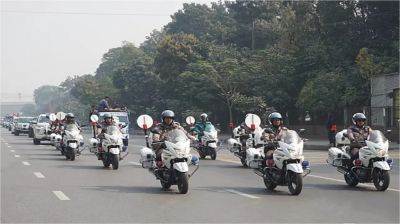 রাজধানীতে হর্নের বিরুদ্ধে মোটর শোভাযাত্রা