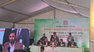 ঈদের উৎসবের মতোই স্বতঃস্ফূর্ত নির্বাচন হয়েছে : ইসি সানাউল্লাহ