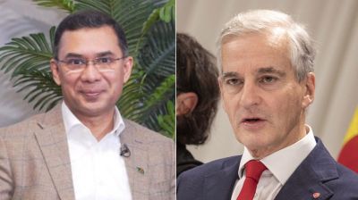 তারেক রহমানকে নরওয়ের প্রধানমন্ত্রীর অভিনন্দন