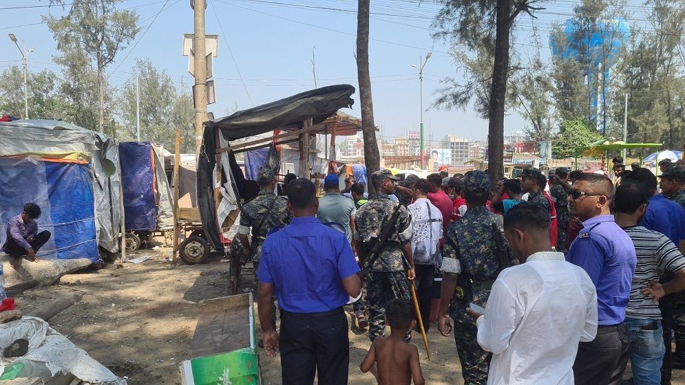 কক্সবাজার সৈকতে ফের দখল, ফের উচ্ছেদ