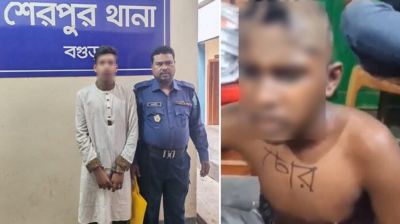 কিশোরকে বিবস্ত্র করে চুল কেটে নির্যাতনের ঘটনায় বগুড়ায় যুবক গ্রেপ্তার