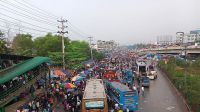 গাজীপুরে ২০ কিলোমিটার তীব্র যানজট, দুর্ভোগে ঘরমুখো মানুষ