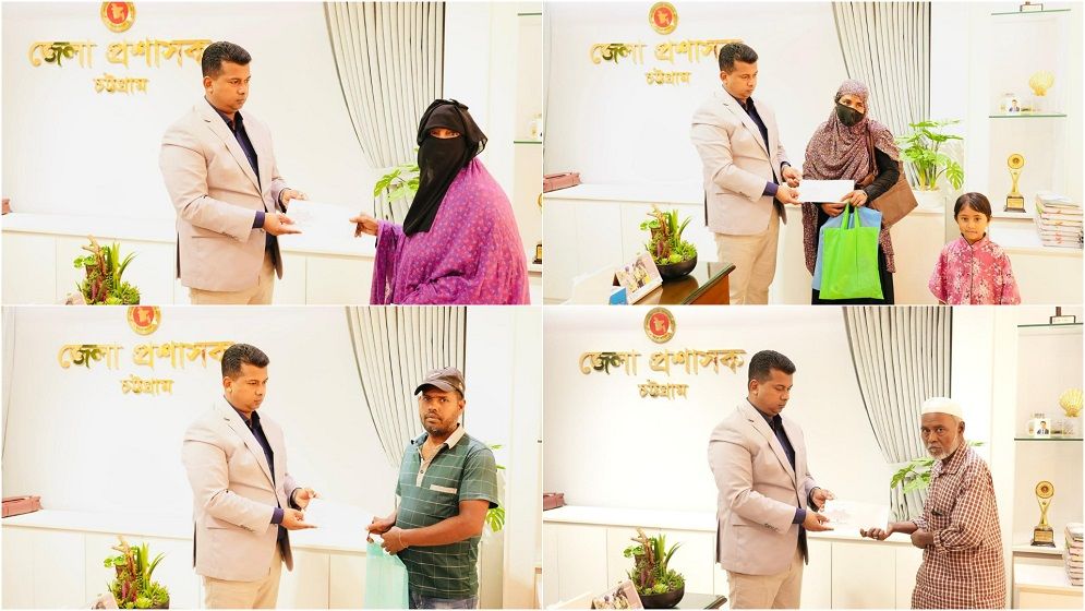 দায়গ্রস্ত ৪ কন্যার বিয়েতে মানবিক ডিসি জাহিদের উপহার