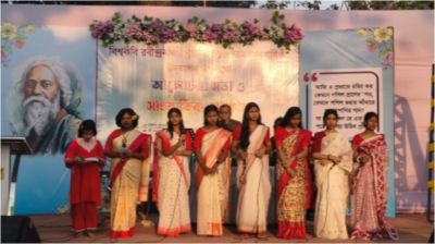 গান, নাচ ও আবৃত্তিতে কুড়িগ্রামে রবীন্দ্রজয়ন্তী উদ্‌যাপন