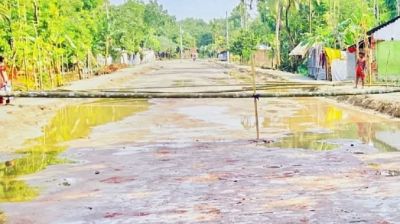 পাইকগাছায় ভুমি অধিগ্রহণের টাকা না পাওয়ায় সড়ক সরলীকরণের কাজ বন্ধ