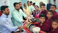 সমন্বিত শিশু পুনর্বাসন কেন্দ্রের সুবিধাবঞ্চিত শিশুদের মাঝে ঈদ সামগ্রী বিতরণ