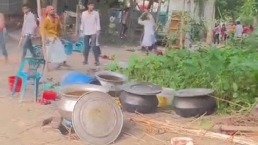 ভাঙ্গায় বিয়েবাড়িতে মাংস খাওয়া নিয়ে সংঘর্ষ, আহত ১০
