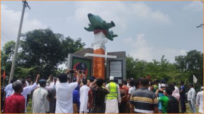 নরসিংদীতে উদ্বোধন হলো ‘বাংলার ঈগল’ ম্যুরাল