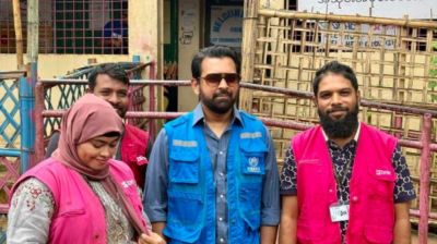 রোহিঙ্গা ক্যাম্পে ‘ইউএনএইচসিআর’ এর শুভেচ্ছাদূত তাহসান খান