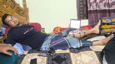 মোটরসাইকেল দুর্ঘটনায় আহত সাংবাদিক আমির হোসেনের সফল অস্ত্রোপচার