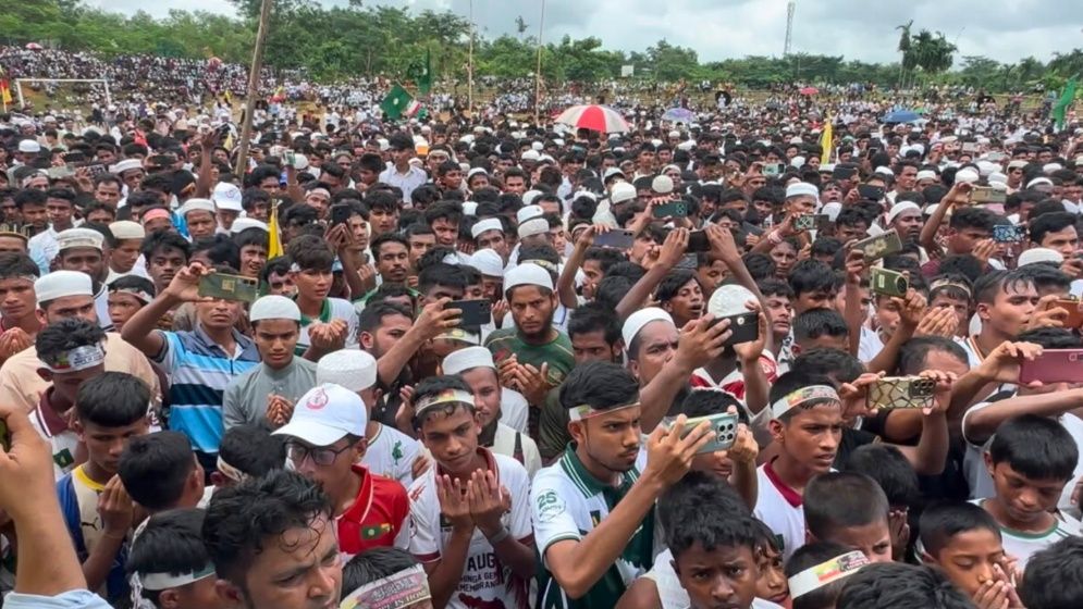 রোহিঙ্গা সংকটের ৯ বছর : ক্যাম্পের ৪ স্থানে সমাবেশ