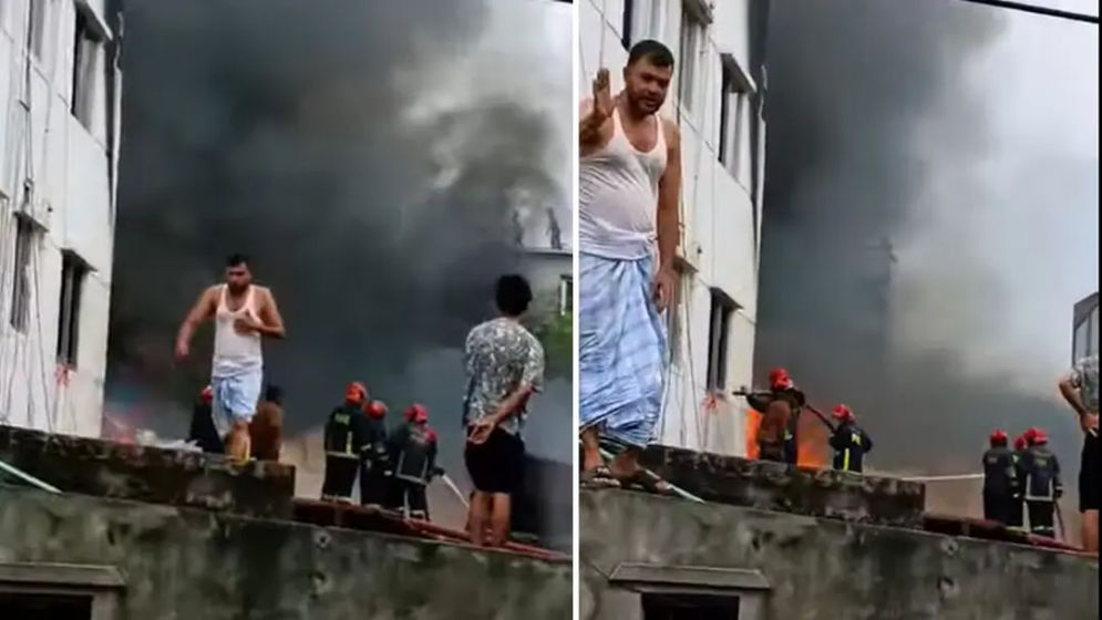 বাড্ডায় ফার্নিচারের গোডাউনে আগুন, নিয়ন্ত্রণে কাজ করছে ৪ ইউনিট
