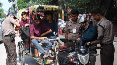 ঢাকায় আইনশৃঙ্খলা বাহিনীর কড়া নজরদারি, তল্লাশি