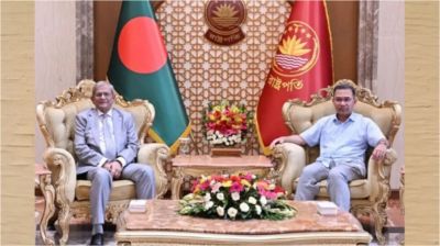 বঙ্গভবনে রাষ্ট্রপতির সঙ্গে প্রধানমন্ত্রীর সাক্ষাৎ