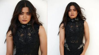 কালো গাউনে মুগ্ধতা ছড়ালেন রাশমিকা