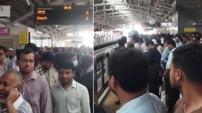 যান্ত্রিক ত্রুটিতে মেট্রোরেল চলাচলে বিঘ্ন, প্ল্যাটফর্মে উপচে পড়া ভিড়