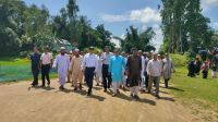 কলমাকান্দায় মহাদেও ও গণেশ্বরী নদীতে সেতুর সম্ভাব্য স্থান পরিদর্শন