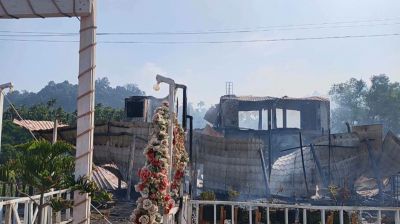 কক্সবাজারে রিসোর্টে ভয়াবহ আগুন: পালিয়েছে কর্তৃপক্ষ