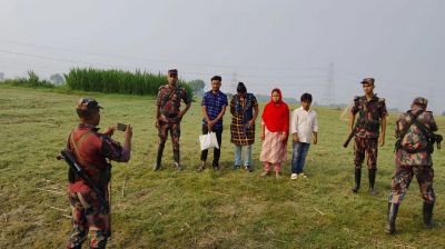 কুষ্টিয়া সীমান্তে ৪ জনকে পুশইনের চেষ্টায় বিজিবির বাধা